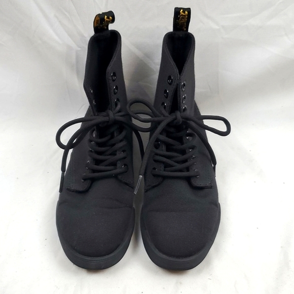 Dr. Martens Sheridan Black Canvas Boot - Picture 2 of 7